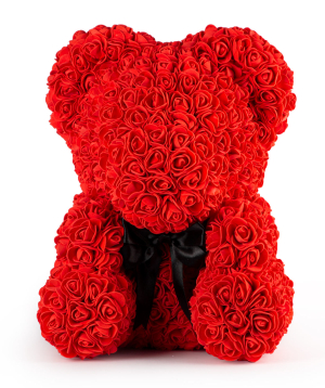 Handmade teddy bear, small 15 cm, red