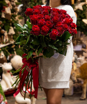 Roses `Forsa` red 27 pcs