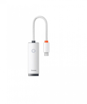 Адаптер «Baseus» Lite Type-C to RJ45 LAN Port (100Mbps) White WKQX000202