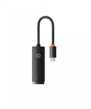 Адаптер «Baseus» Type-C to RJ45 LAN Port (100Mbps) Black WKQX000201