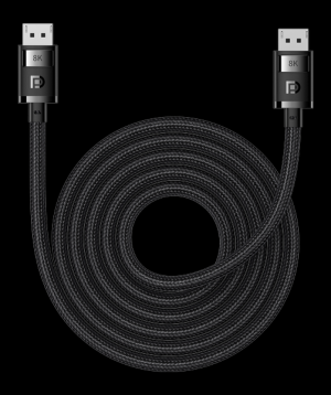 Кабель «Baseus» High Definition Series DP 8K to DP 8K, 5m Cluster Black B00633706111-04