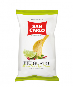 Chips `San Carlo Piu Gusto` lime & pink pepper 150g