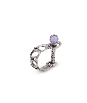 Ring `Kara Silver` Prometheus lamp