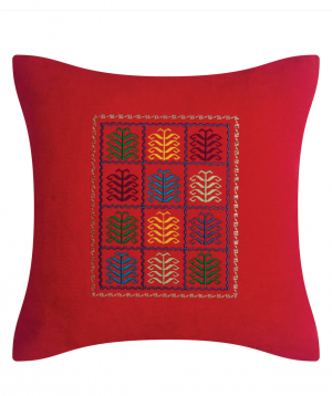 Pillow `Miskaryan heritage` embroidered with Armenian ornament №34