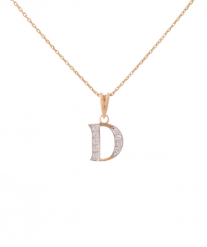 Pendant `Less is more` gold №18