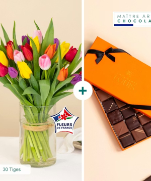 Франция. композиция №431 букет и шоколад