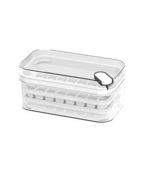 Ice mold, 64 compartments, white