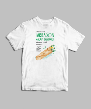 T-shirt ''Tarragon Wrap Sandwich'', white