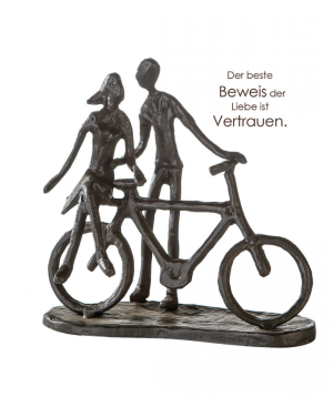Statuette «Ashley Home» Pair on Bike / 74610