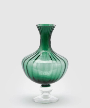 Vase ''EDG'' Anfora Righe, green