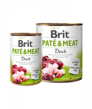 Dog food «Brit Pate» duck pate, 800 g