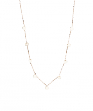 Women's necklace ''Less is more'' gold №1
