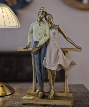 Statuette «Moonlight» Love, 28 cm, gold