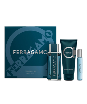 Парфюм «Ferragamo» Intense Leather, мужской, 100+15+100 мл