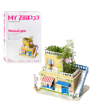 3D Puzzle ''My Zilipoo''  Cottage with natural plants