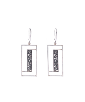 Silver earrings ''Koshtoyan'' №2