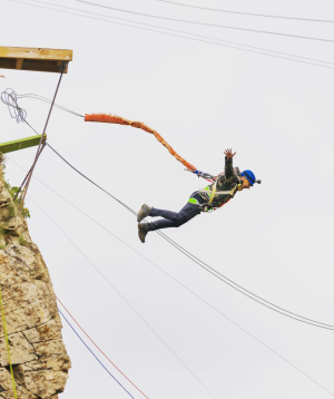 Rope jumping «Scream Of Soul» in Jermuk, 80 m
