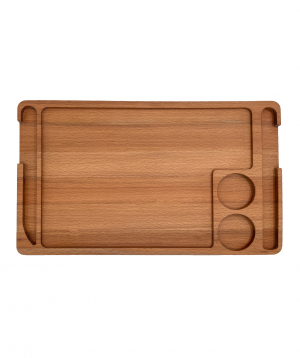 Eco-tray ''WoodWide'' for serving steak