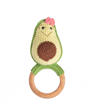 Rattle `Crafts by Ro` avocado №6