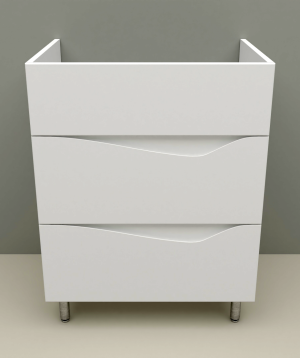 Perla լոգասենյակի PVC կահույք Marea Lux, 610×445մմ, սպիտակ, առանց լվացարան