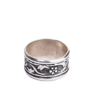 Silver ring ''Koshtoyan'' Small flower №2