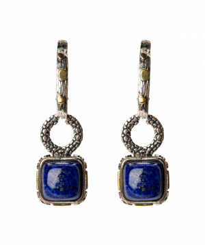 Earrings `Har Jewelry` silver lazur