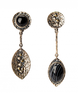 Earrings `Har Jewelry` silver leaves