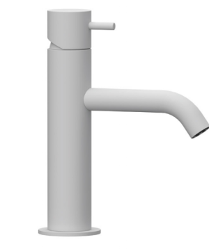 DANIEL TK60514 TOKYO BASIN MIXER WITH WASTE MATT WHITE