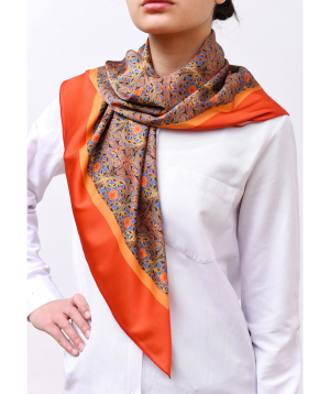 Scarf `Moreni` Orange Miniature
