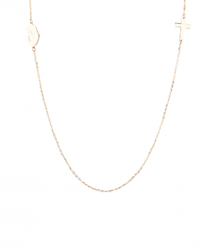 Women's necklace ''Less is more'' gold №6