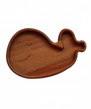 Eco plate `WoodWide` sea whale