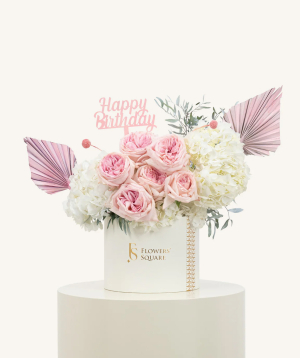 Dubai. composition №131 with roses and hydrangeas