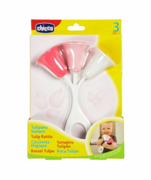 Toy `Chicco` tulips, rattling