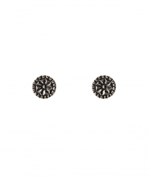 Earrings `DF Project`pattern silver №3