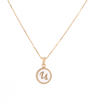 Pendant `Less is more` gold №39