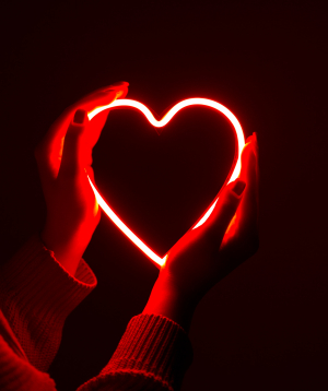 Լամպ «Neon Signs» նեոանային, կարմիր սիրտ