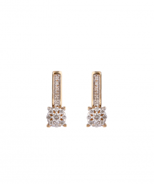 Earrings `Less is more` gold №4