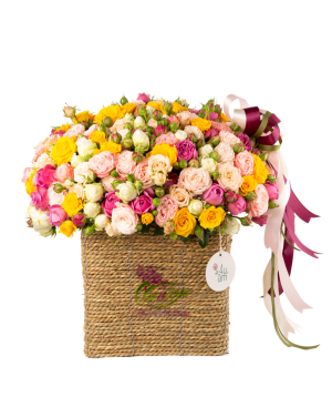 Composition `Anapa` with spray roses