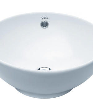 GALA 1004101 BOWL BASIN OVER COUNTERTOP NO TAPHOLE 41CM WHITE