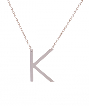 Necklace `Silverist` letter A