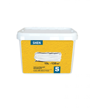 Ներկ լատեքսային կիսափայլ SHEN S, 15լ
