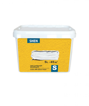 Ներկ լատեքսային կիսափայլ SHEN S, 5լ