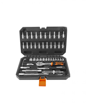 Բանալիների գլխիկների հավաքածու 46PCS 1/4 WOKIN