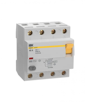 Պաշտպանական անջատման սարքավորում  (ՊԱՍ)   4P 40 A 30 mA IEK