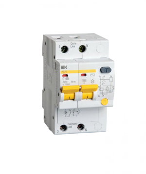 Դիֆերենցյալ անջատիչ ավտոմատ 2P C 40 A 30 ma IEK
