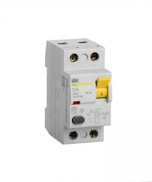 Պաշտպանական անջատման սարքավորումներ (ՊԱՍ)   2P 25 A 30 Ma GENERICA  IEK