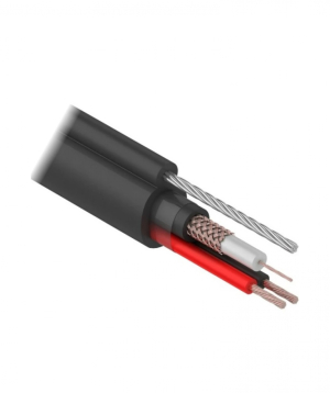 Մալուխ KVK-P-2+2x0.75mm², սև պարանով, REXANT, 305մ