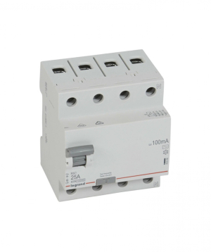 Պաշտպանական անջատման սարքավորում (RCD)  4-բեևեռ  25A 30mA  Legrand