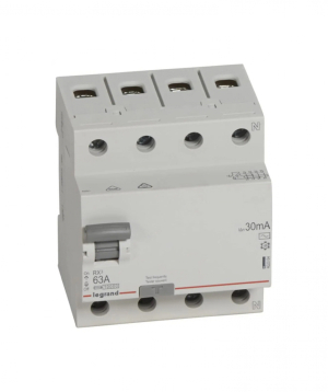 Պաշտպանական անջատման սարքավորում (RCD)  4-բեևեռ  63A 30mA   Legrand