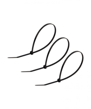 Լարի և ճկուն խողովակի խամուտ սև 3.6x300մմ, REXANT, 100 հատ